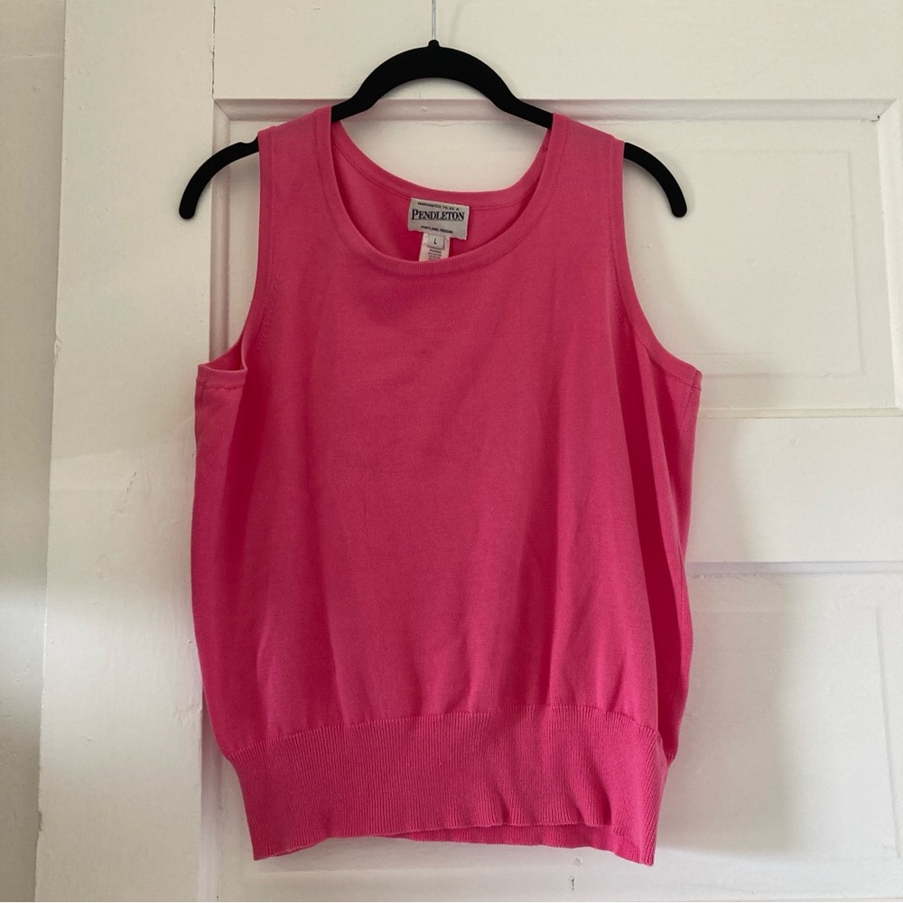 Vintage Pendleton sweater vest hot pink runs small